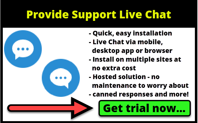 Provide Support Live Chat Free Trial